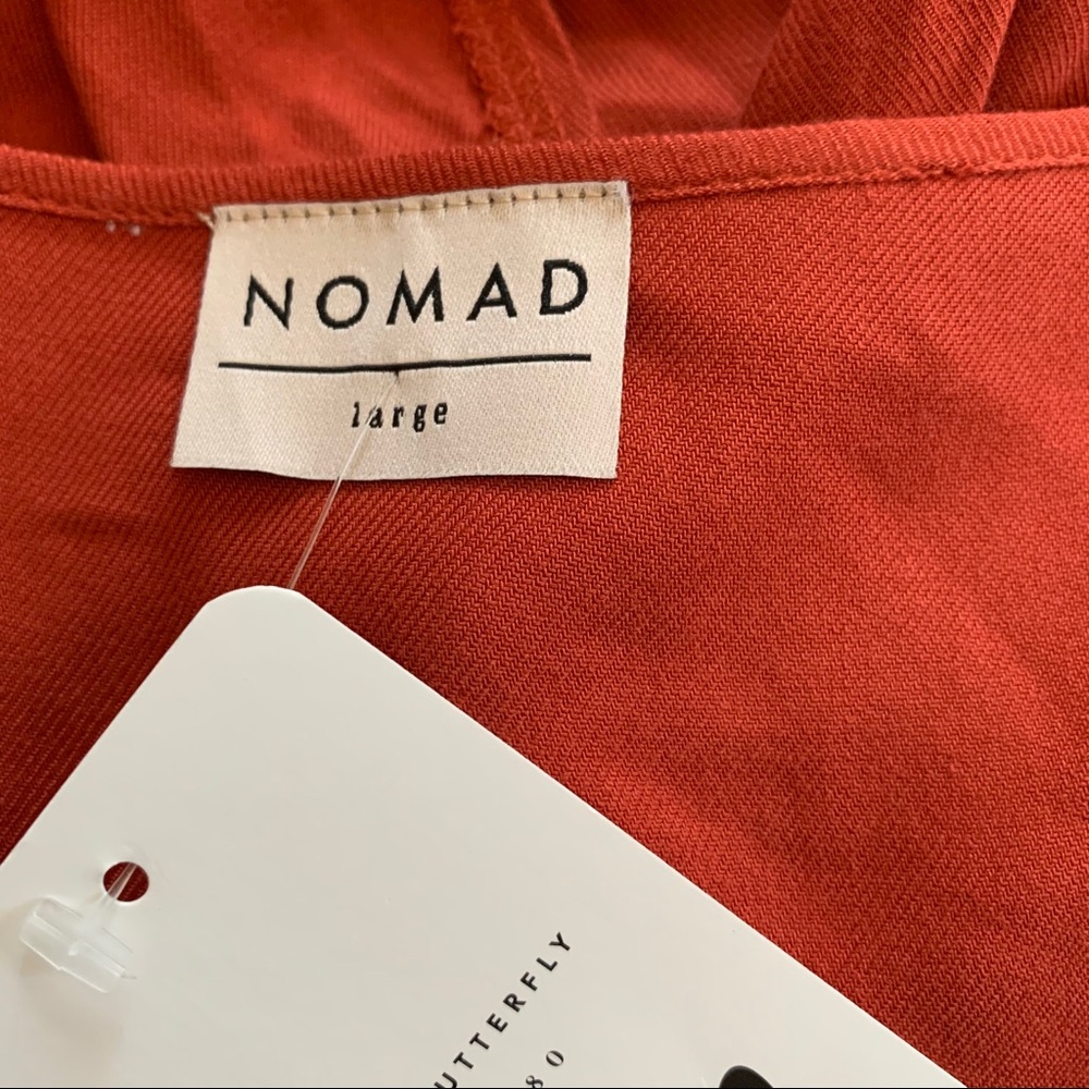NWT NOMAD Rust Orange Button-Down Sheath Maxi Tank Dress - Picture 7 of 9